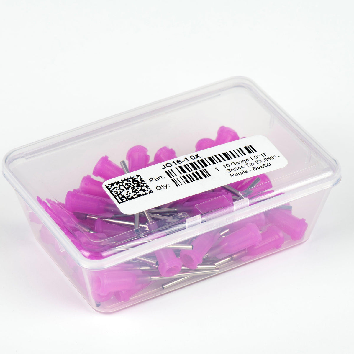 Glaze Inking Needles (Purple - LL, 16 ga. 1 - Pack 50 - Finishers Depot