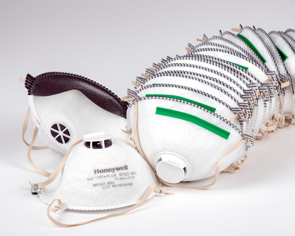 Sanding Mask W/ Respirator - Valve ( Disposable) - Box 20 Masks - Finishers Depot