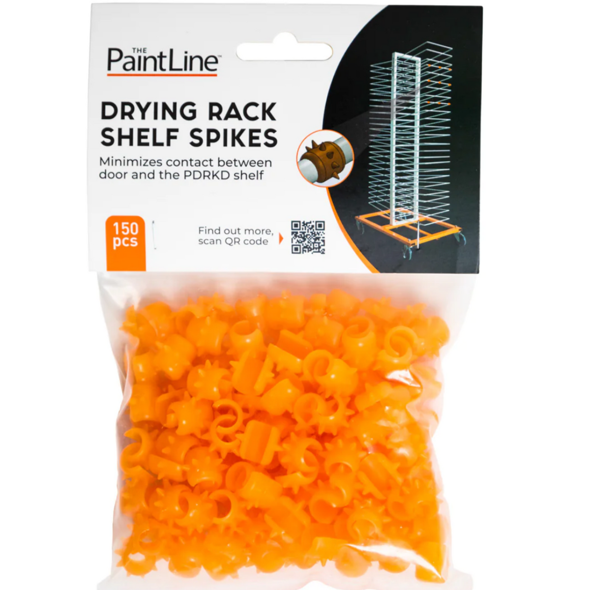 Paint Line Snap on Shelf Spikes for Pro Drying Rack, Pack/150