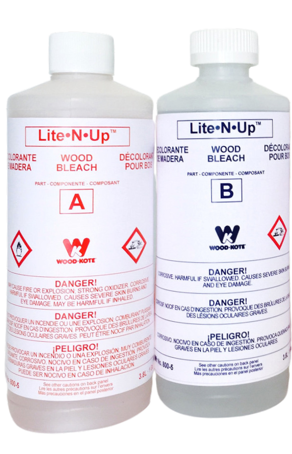 Lite-N-Up Wood Bleach - 1 Qt Kit Case